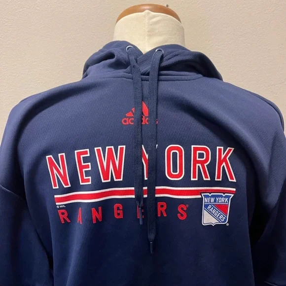NHL Navy New York Rangers Hoodie - Picture 2 of 3